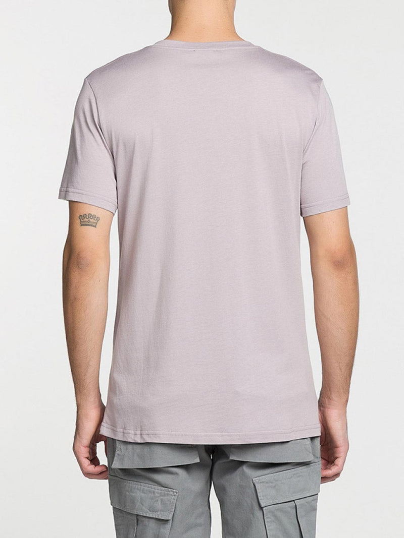 Modal Blend V-neck T-shirt Lavender | D