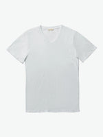 Modal Blend V-neck T-shirt White | A