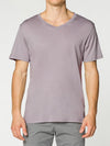 Modal Blend V-neck T-shirt Pastel Mauve | B