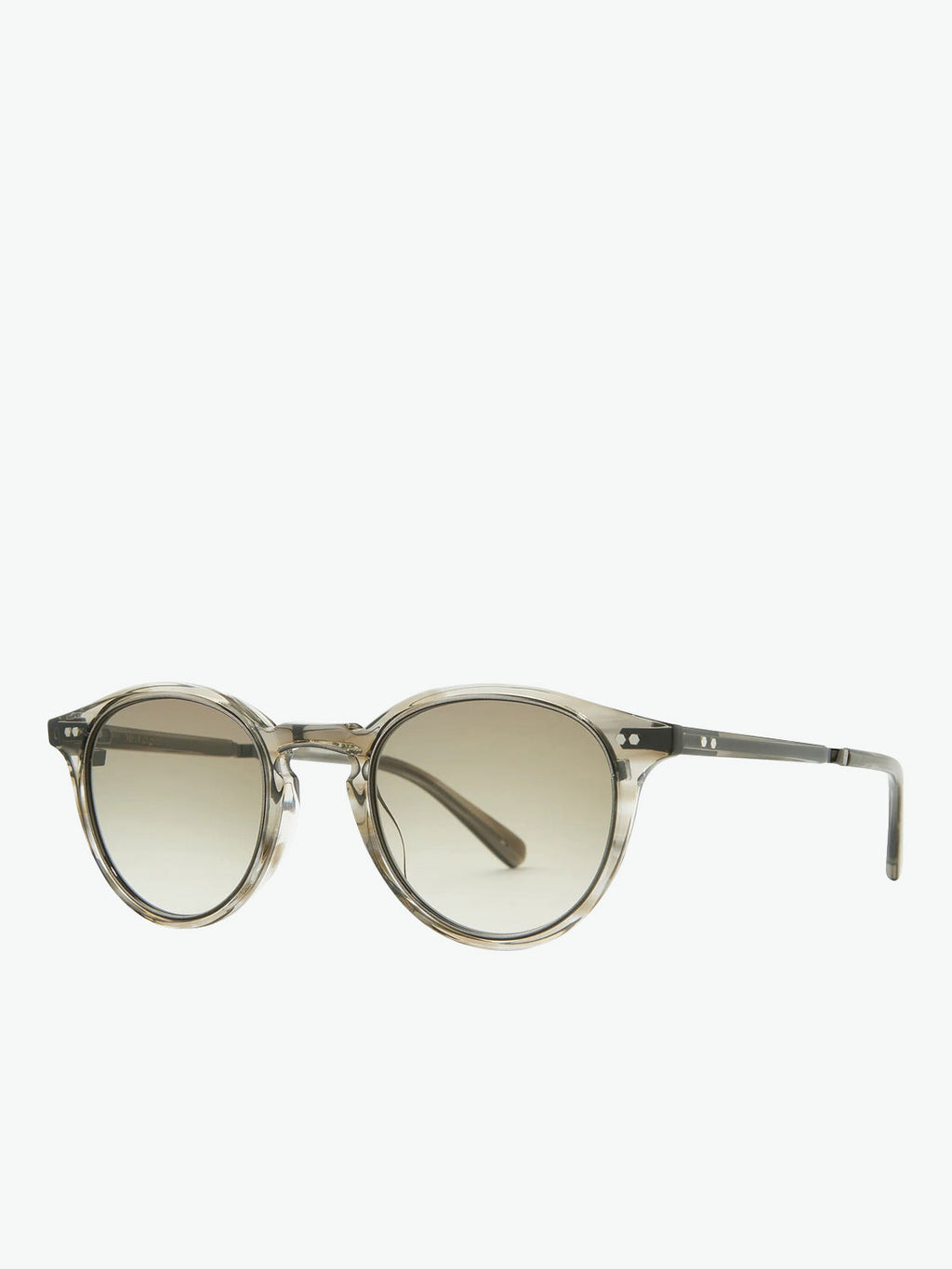 Mr Leight Round Grey Tortoiseshell Sunglasses