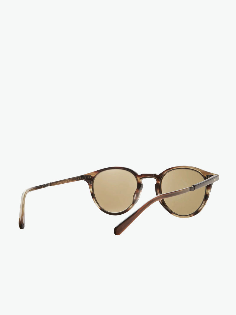 Mr Leight Round Dark Tortoiseshell Sunglasses