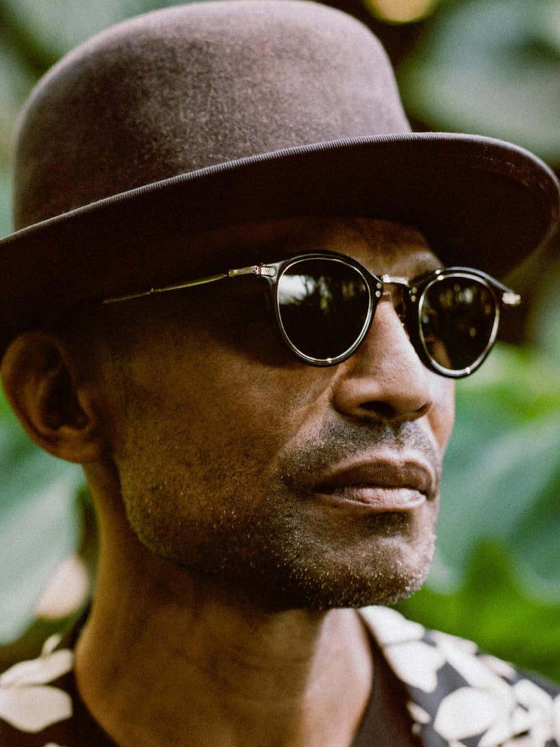 Mr Leight Stanley S Rounded Black Sunglasses