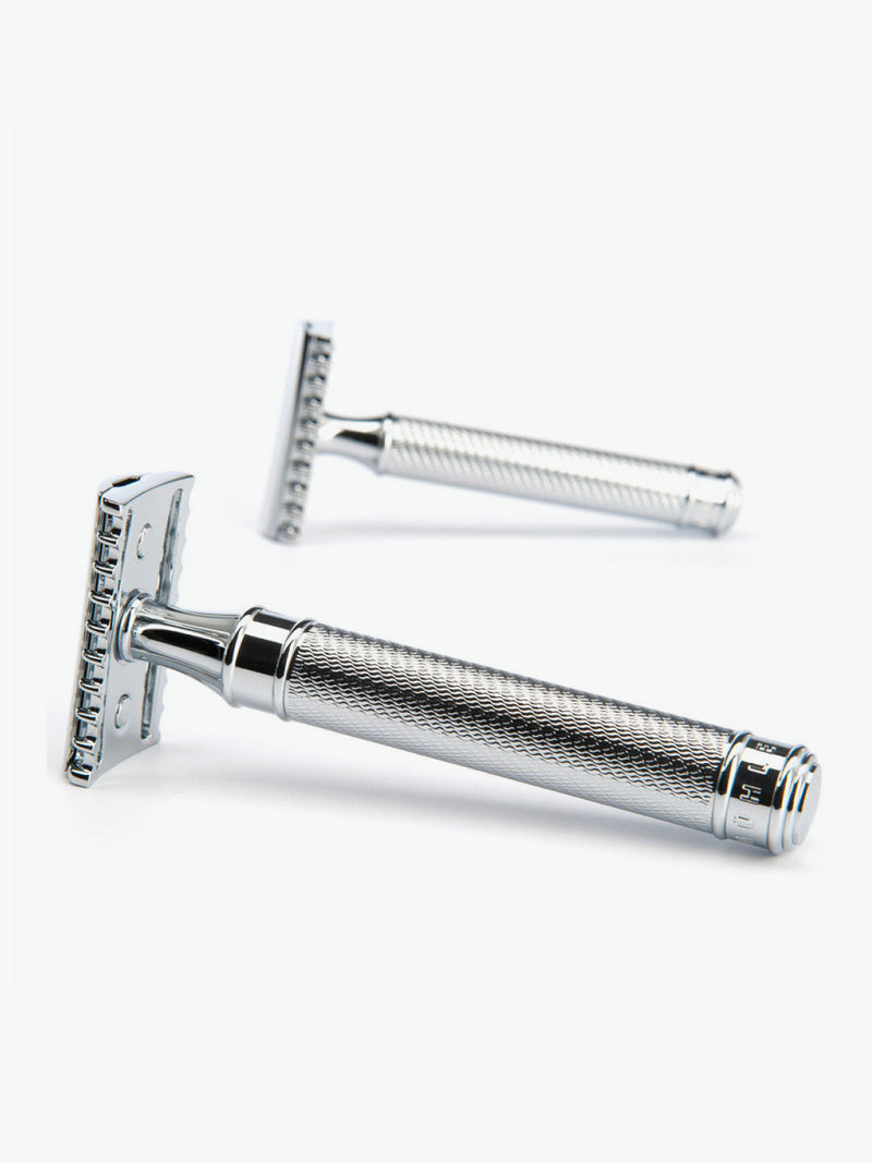 Mule R41 Muhle R41 Grande Open Comb Safety Razor Silver