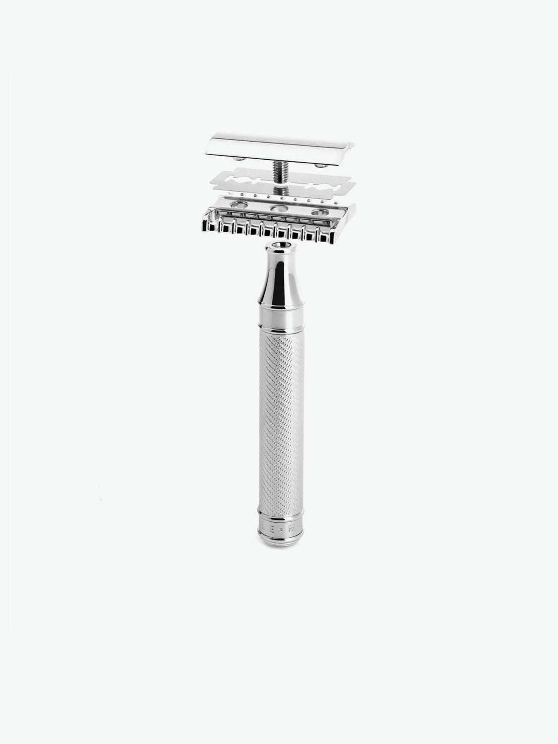 Mule R41 Muhle R41 Grande Open Comb Safety Razor Silver