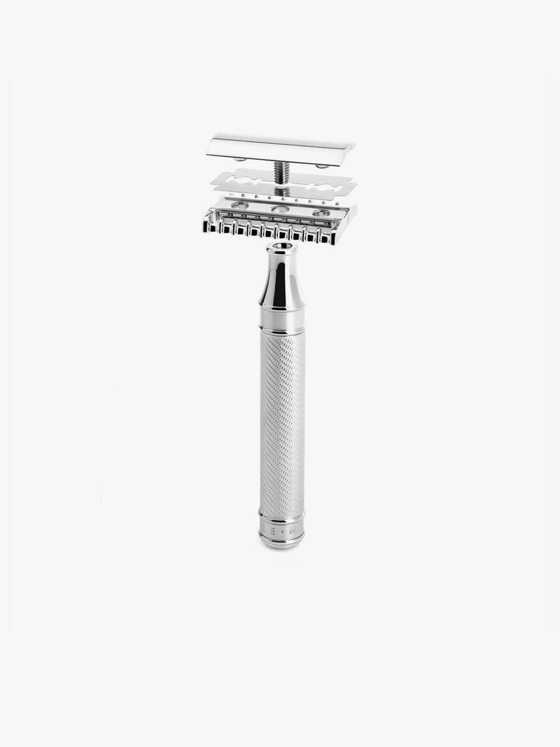 Muhle Traditional Grande Open Comb Safety Razor Silver | D