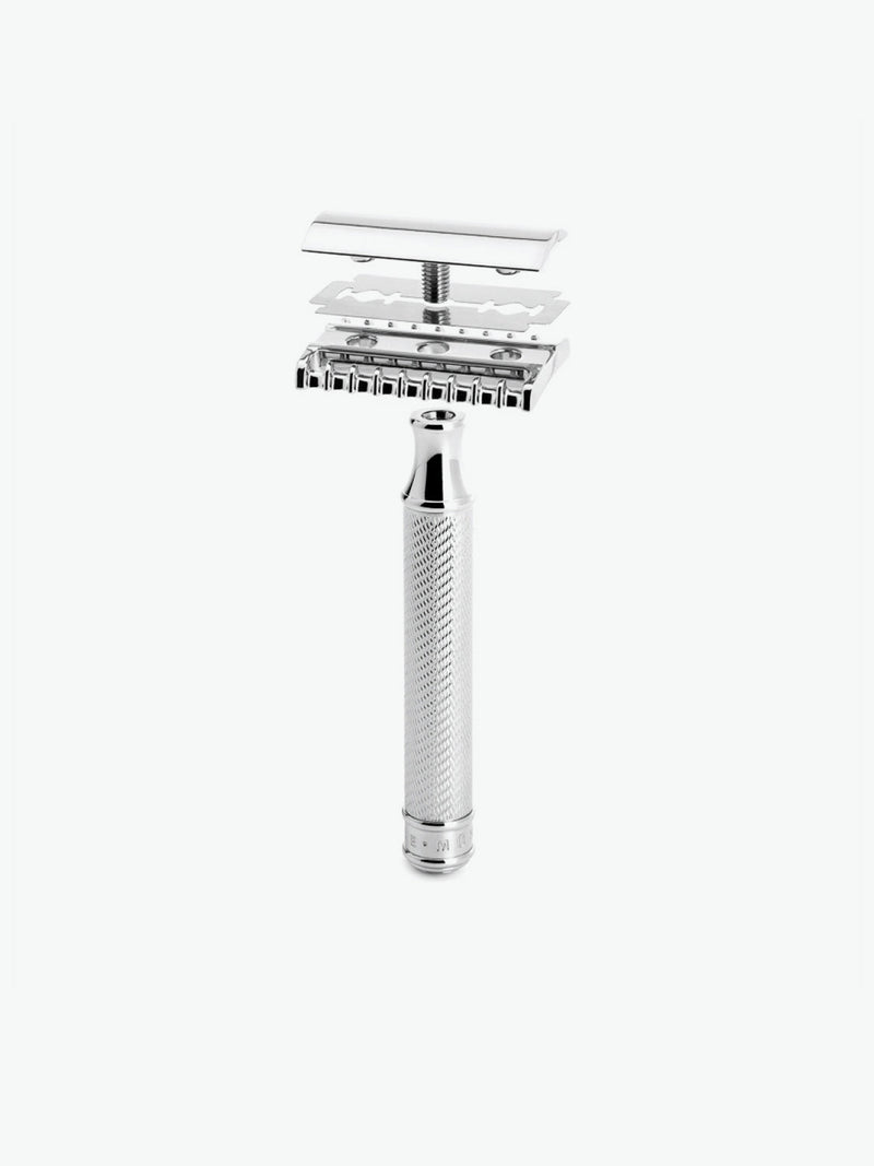 Muhle Traditional Open Comb Safety Razor Silver | D