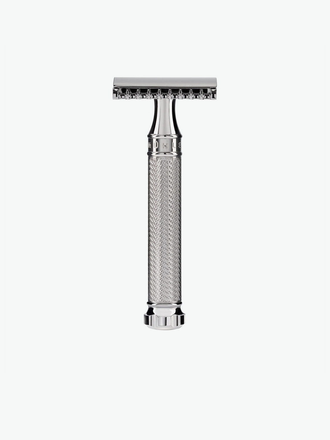 Mule R41 Muhle R41 Twist Open Comb Safety Razor Silver