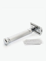 Muhle Traditional Twist Open Comb Safety Razor Silver | B