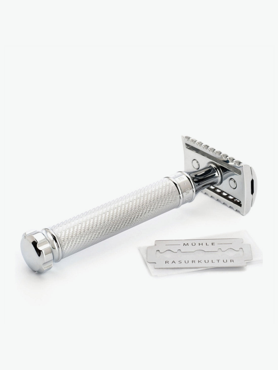 Muhle R41 Twist Open Comb Safety Razor Silver