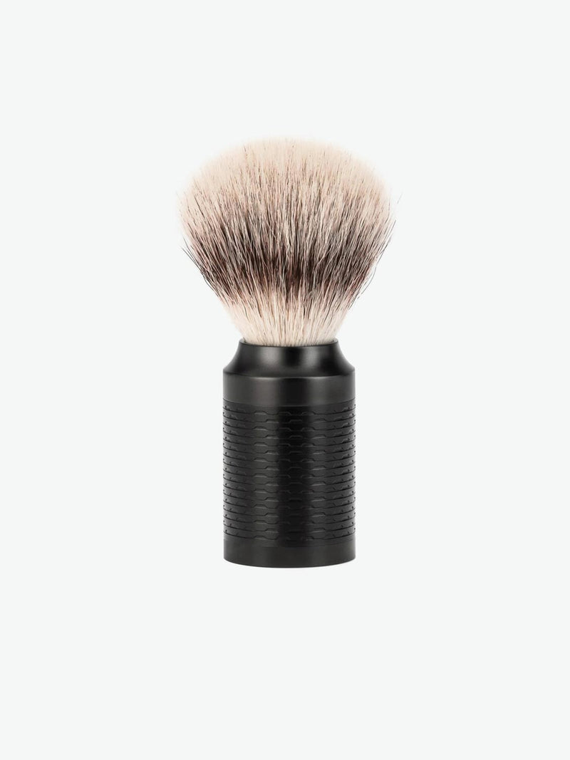 Muhle Rocca Silvertip Fibre Brush Black