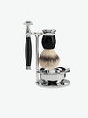 Muhle Sophist Silvertip Fibre Brush and Safety Razor Set