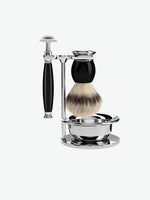 Muhle Sophist Silvertip Fibre Brush and Safety Razor Set