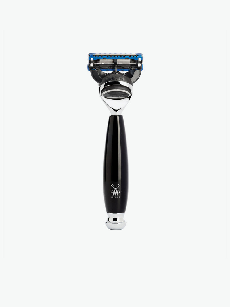 Muhle Black Fibre Brush and Gillette Fusion Blade Razor | B