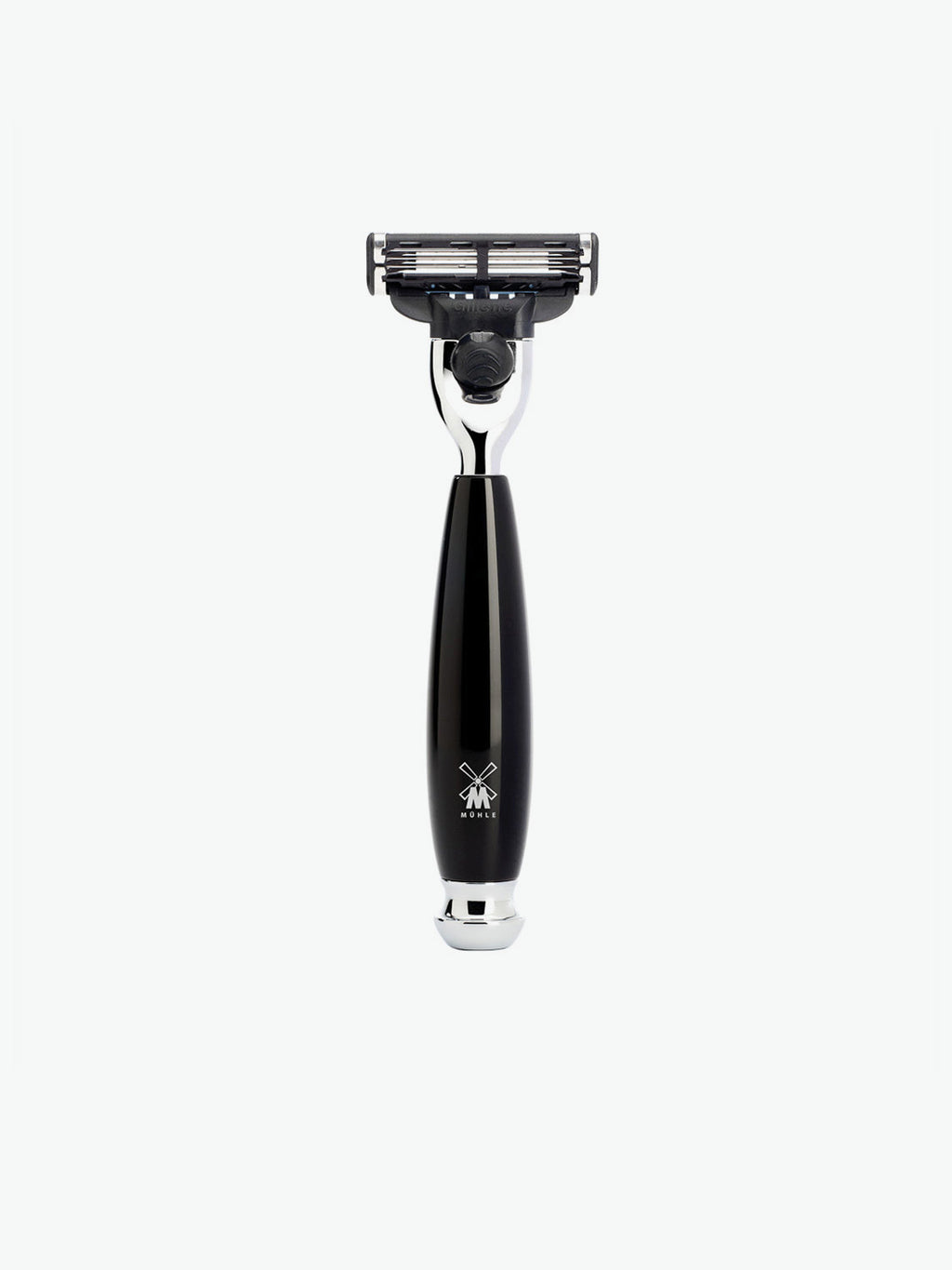 Muhle Black Fibre Brush and Gillette Mach3 Blade Razor | B