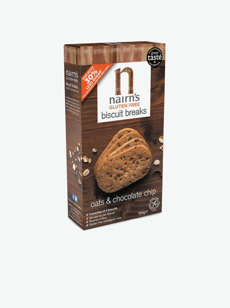 Nairn's Gluten-Free Oats and Chocolate Chip Biscuit Breaks | B