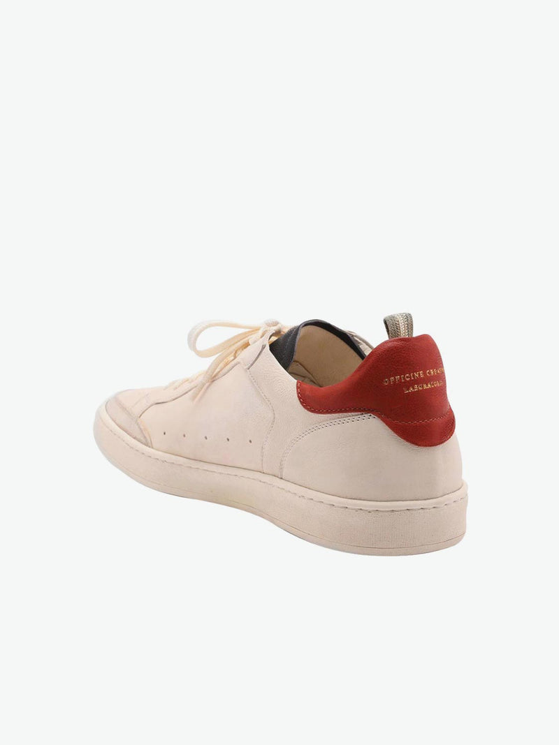 Officine Creative Kareem 1 Ivory Leather Sneakers | The Project Garments - C