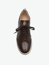 Officine Creative Kareem Lux Dark Brown Leather Sneakers | The Project Garments - D