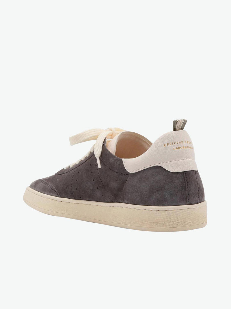 Officine Creative Kombo Grey Suede Leather Sneakers | The Project Garments - C