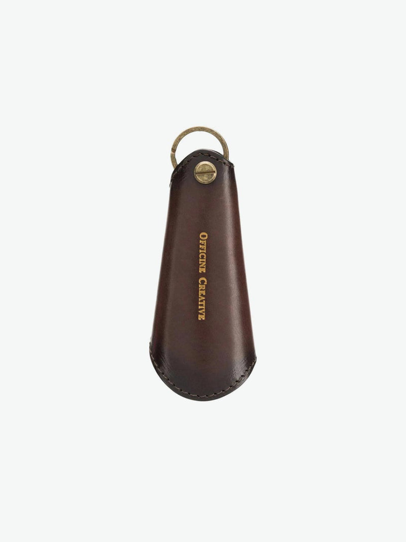 Officine Creative Keyring Shoe Horn Dark Brown | The Project Garments - A