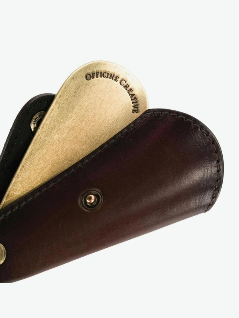Officine Creative Keyring Shoe Horn Dark Brown | The Project Garments - C