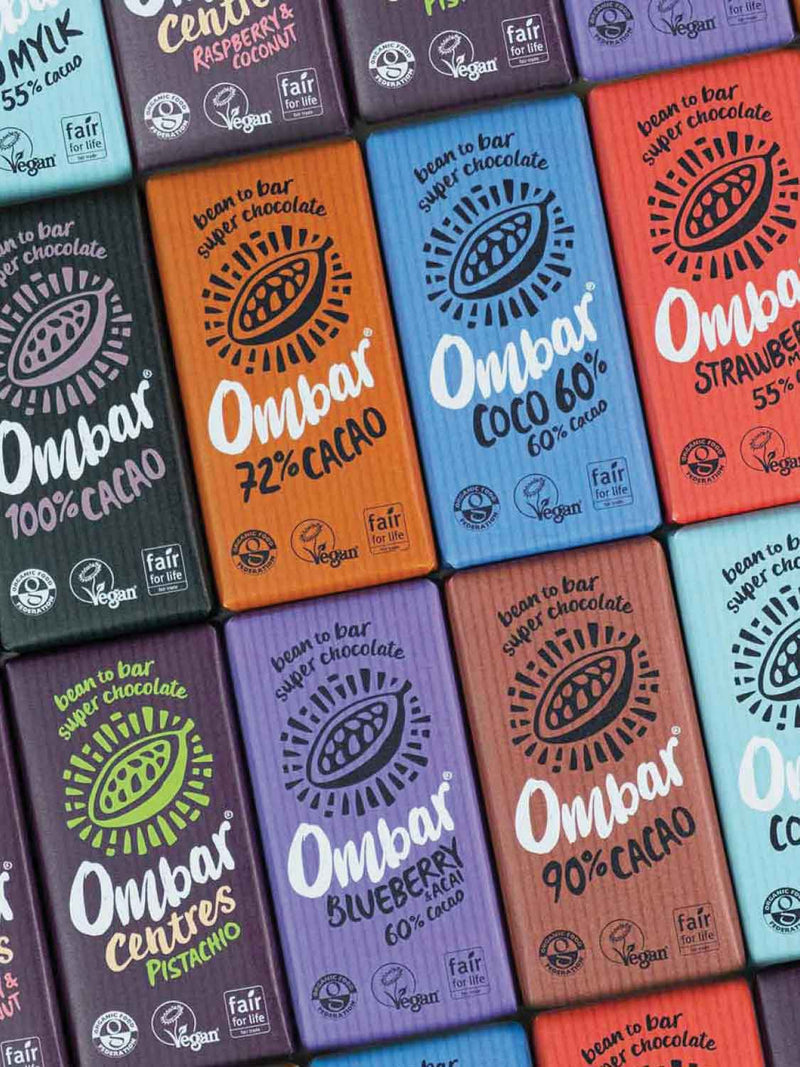Ombar Strawberry Mylk Chocolate Bar | C