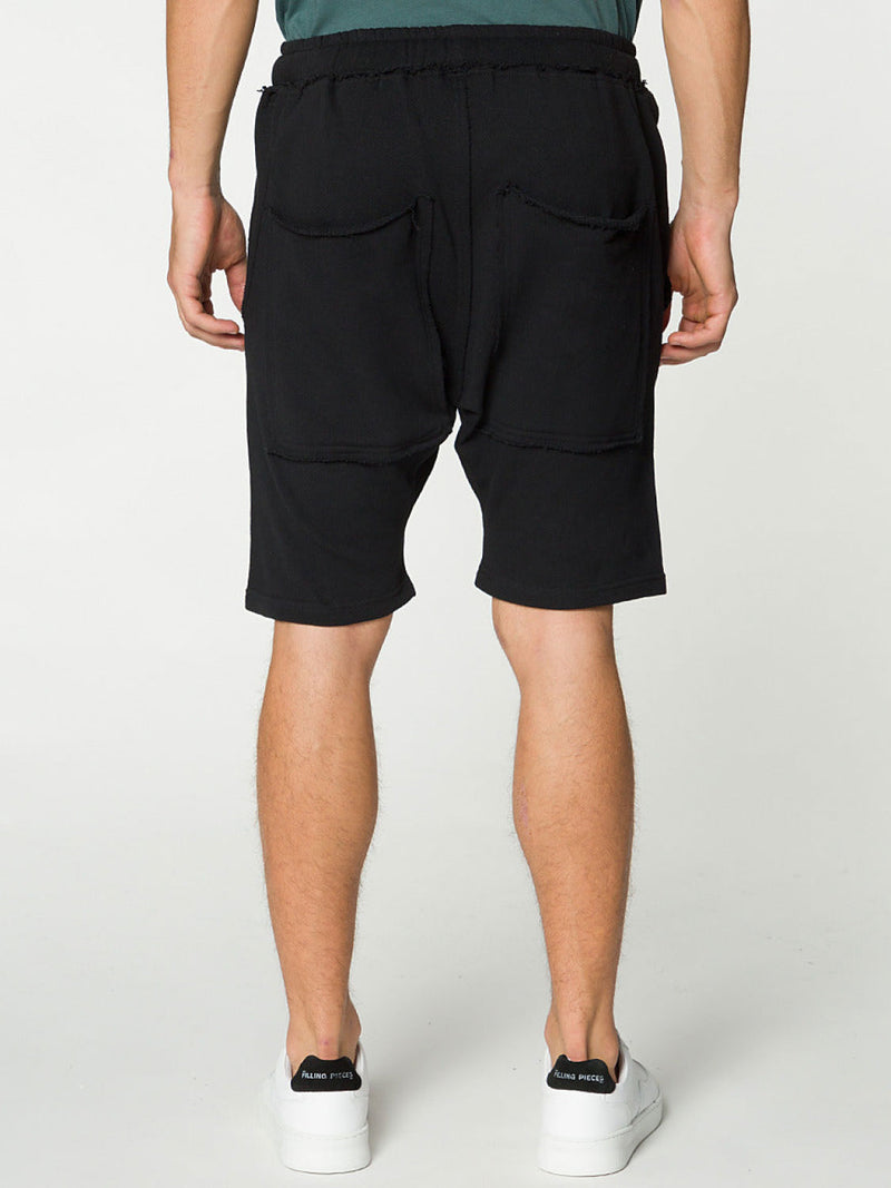 Organic Cotton Jersey Sweatshorts Black | D