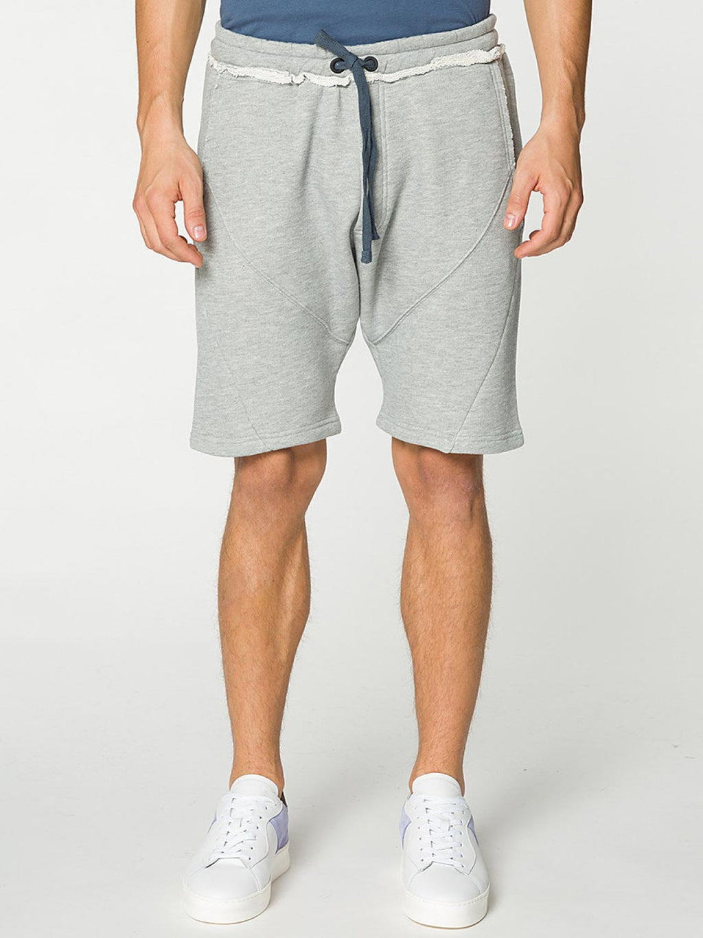 Organic Cotton Jersey Sweatshorts Grey Melange | B