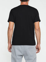 Modal Blend V-neck T-shirt Black | C