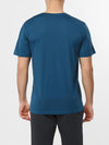 Organic Cotton V-neck T-shirt Blueberry | D