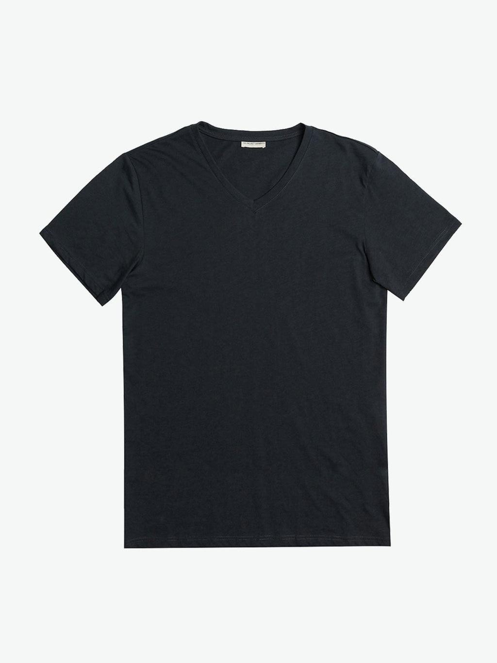 The Project Garments Organic Cotton V-neck T-shirt Charcoal Grey