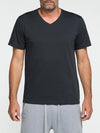 Organic Cotton V-neck T-shirt Charcoal Grey