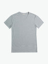Organic Cotton V-neck T-shirt Melange Grey | A