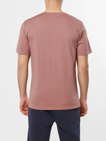 Organic Cotton V-neck T-shirt Rosewood | D