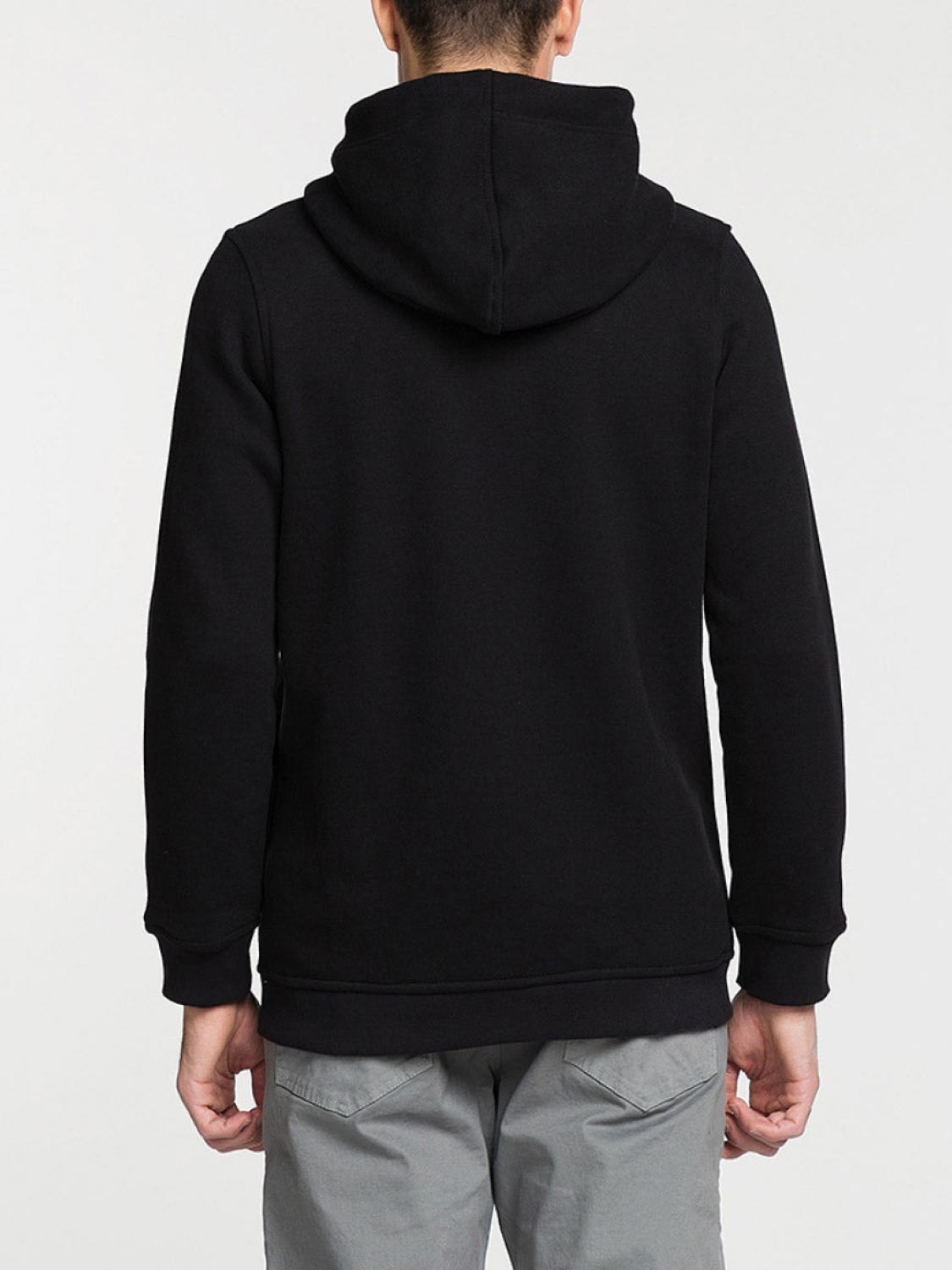 Organic Cotton Zip Up Hoodie Black | The Project Garments Organic Cotton Zip Up Hoodie Black | The Project Garments
