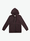 Organic Cotton Zip Up Hoodie Burgundy | A