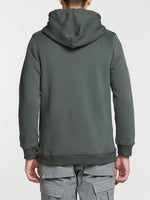 Organic Cotton Zip Up Hoodie Khaki | D