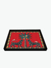 Ortigia Sicilia Hand-Made Lacquer Tray Red Mosaico | The Project Garments - B