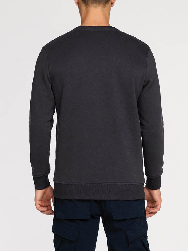 Panelled Cotton Jersey Sweatshirt Meteorite | C