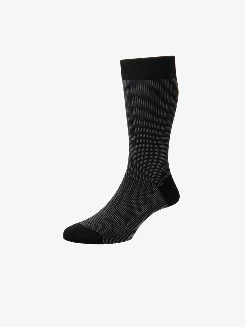 Pantherella Socks Birdseye Black | The Project Garments - A