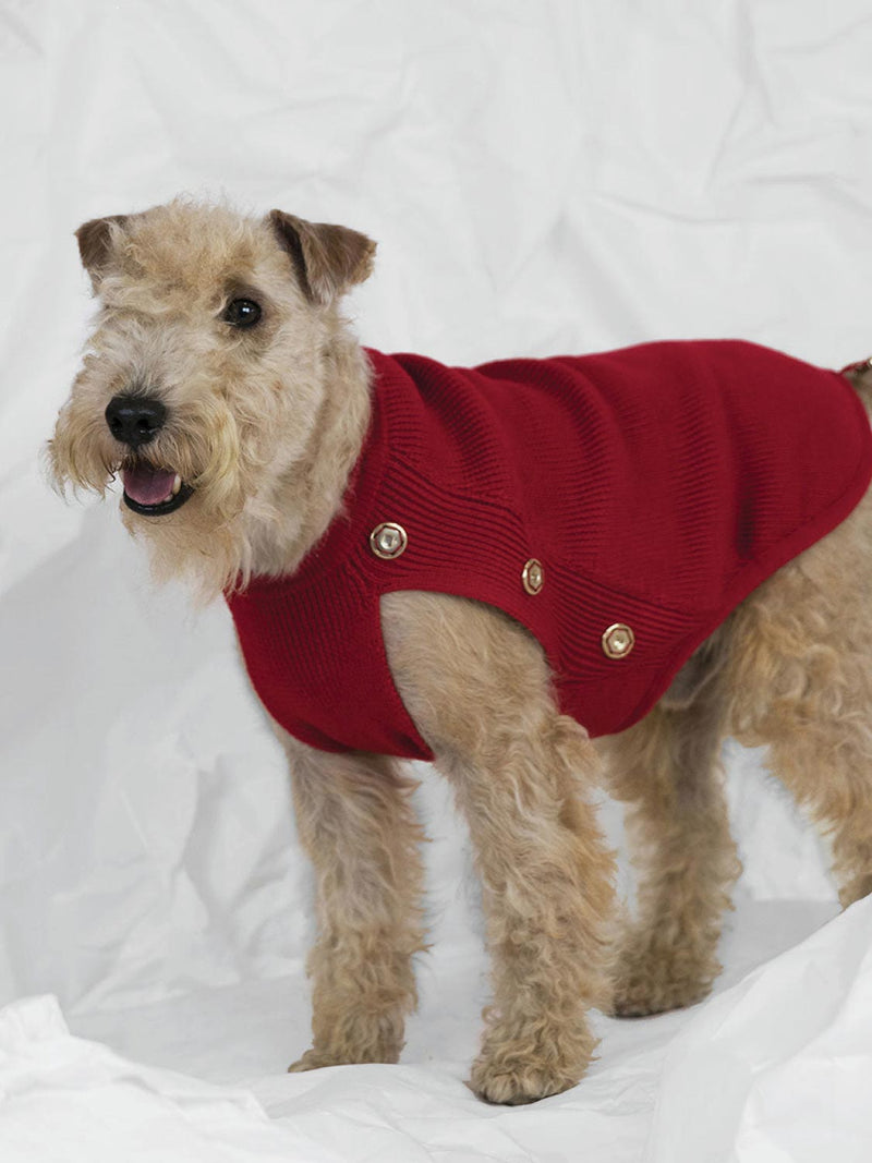 Poldo Dog Couture Reversible Coat Red | D