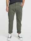 Regular Fit Cotton Blend Garment Washed Chino Pants Khaki | B