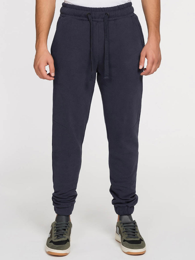 Regular Fit Cotton Sweatpants Navy Blue
