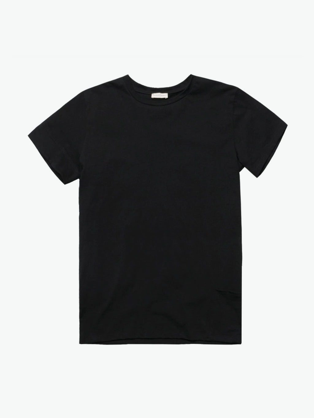 The Project Garments Roll Sleeve Crew Neck T-Shirt Black