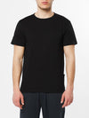 Roll Sleeve Crew Neck T-Shirt Black