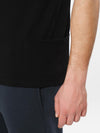 Roll Sleeve Crew Neck T-Shirt Black