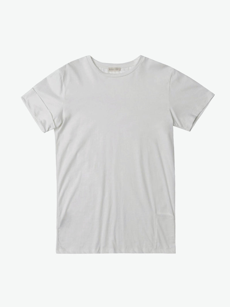 Roll Sleeve Crew Neck T-Shirt Cream | A