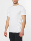 Roll Sleeve Crew Neck T-Shirt White