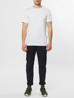 Roll Sleeve Crew Neck T-Shirt White