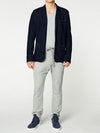 Slim-Fit Wool and Cotton Blend Unstructured Blazer Navy | E