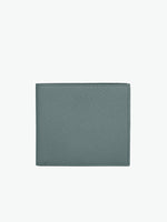 Smythson 6 Card Slot Wallet in Panama Dark Teal Green